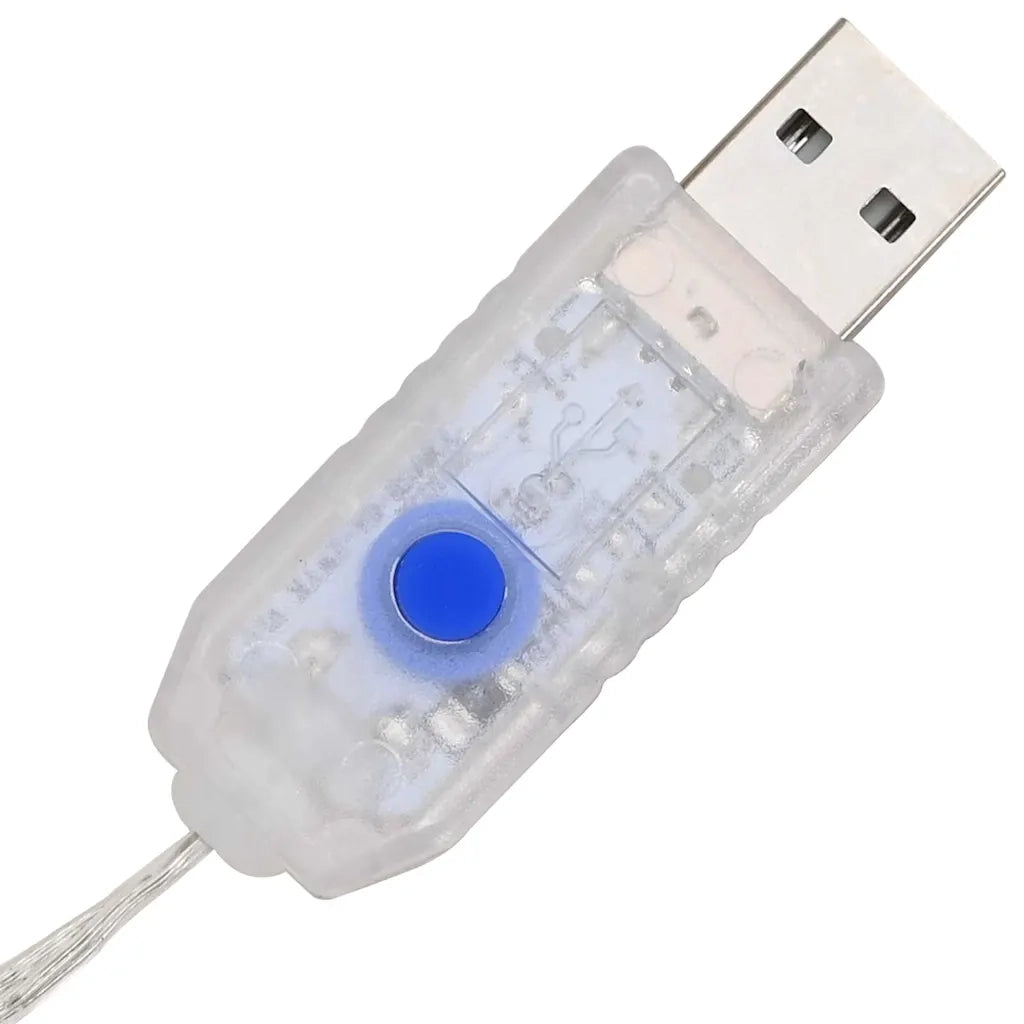 Corona con 60 LED Blu 76 x 76 x 8,5 cm Acrilico 42019123