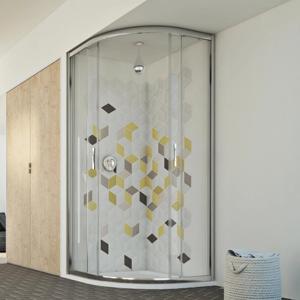Box doccia semicircolare 90x90 CM H198 trasparente mod. Evolution