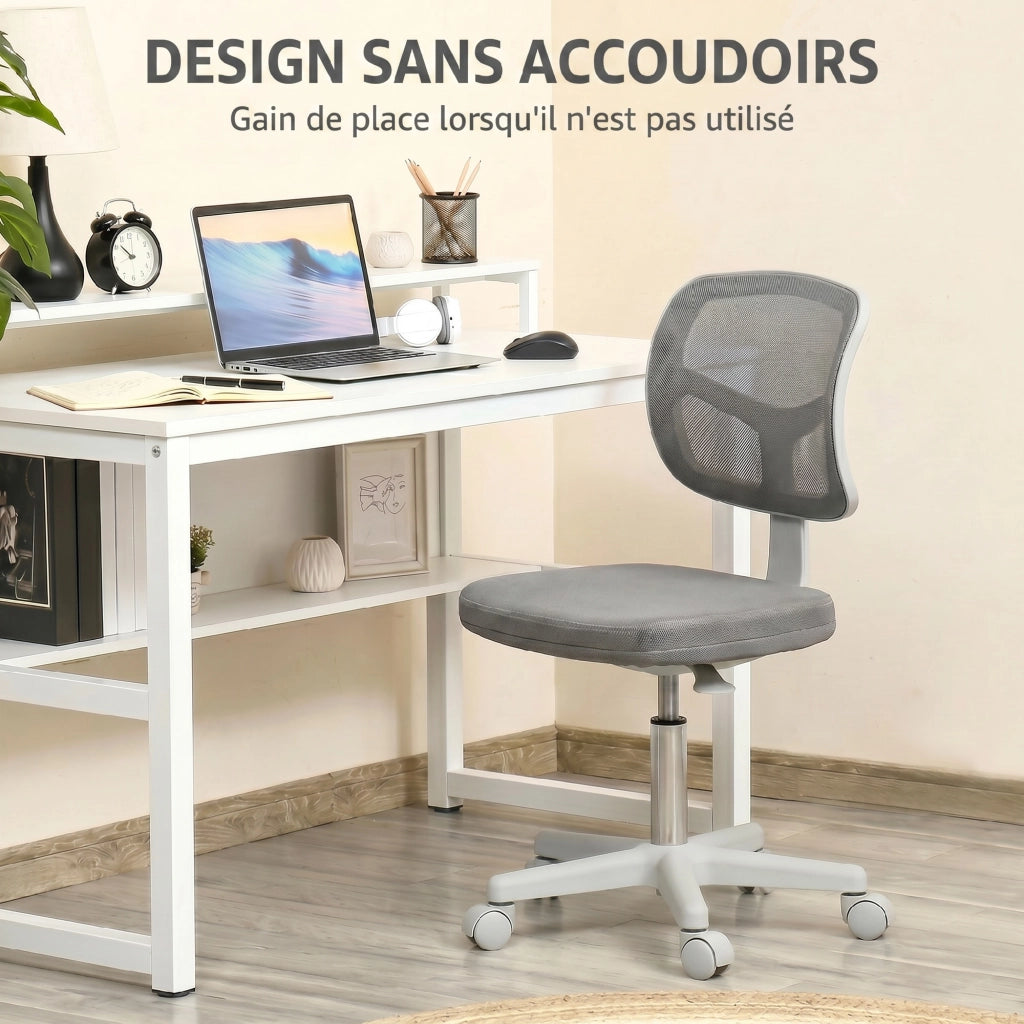 Sedia da Ufficio Ergonomica Senza Braccioli ¨C Minimal ¨C Grigio