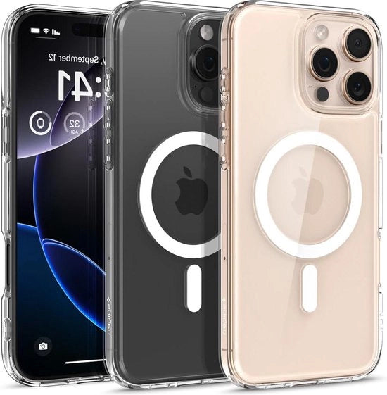 Case Ultra Hybrid MagFit compatibile con accessori MagSafe - Bianco - iPhone 16 Pro Max