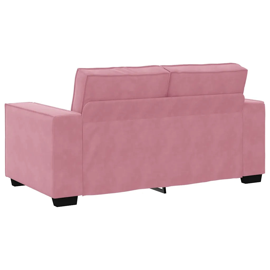 Divano a 2 Posti-Sofa 2 Posti Rosa 120 cm in Velluto 488279