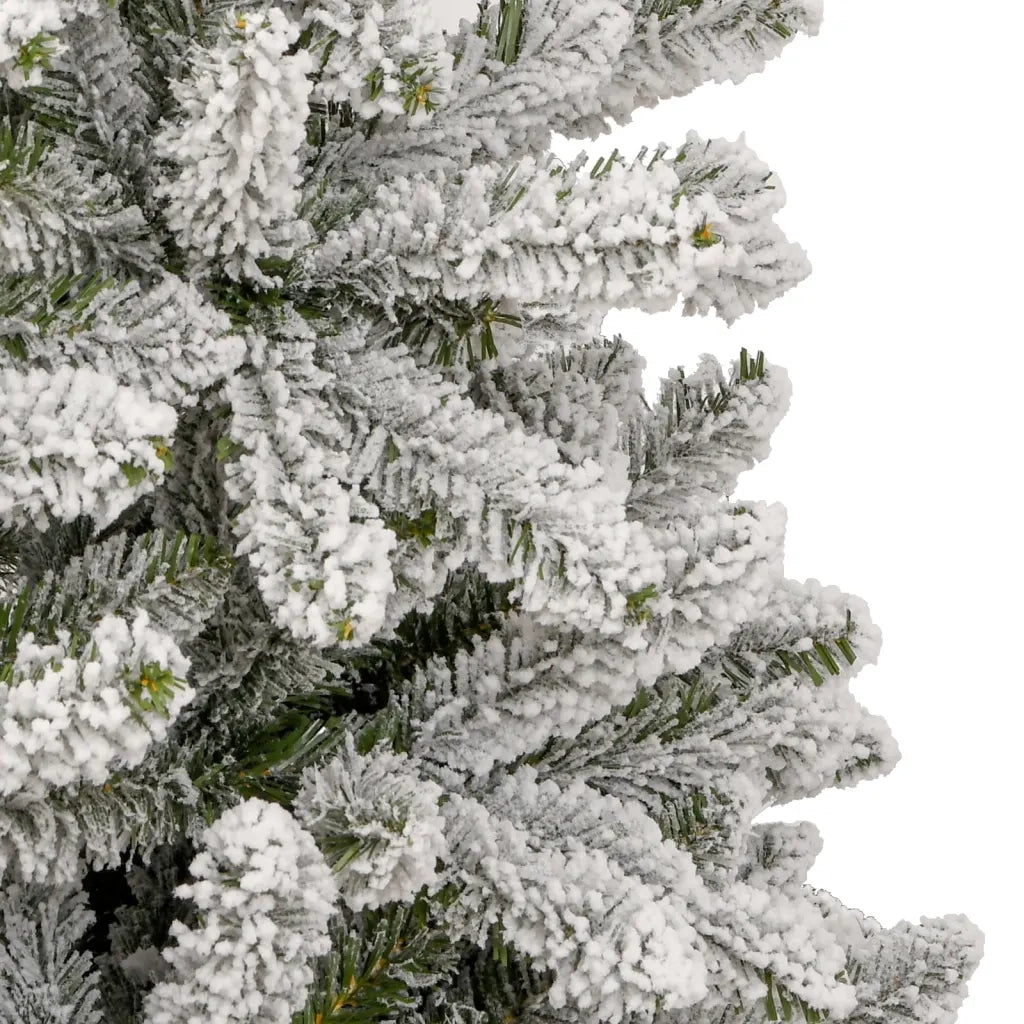 Albero Natale | Decorazioni natalizie Artificiale Incernierato con Neve Fioccata 240 cm
