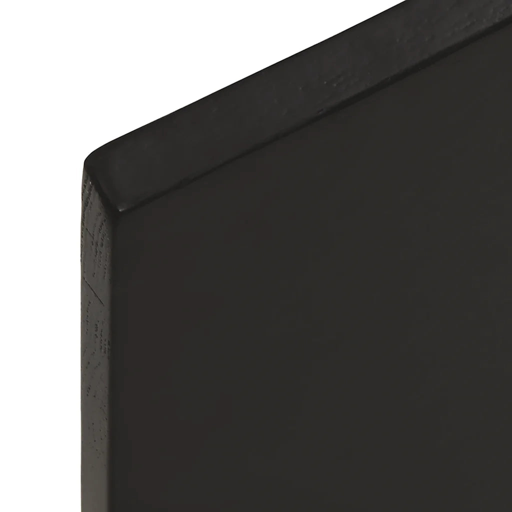Piano Tavolo | Superficie Tavolo | Piano Scrivania Marrone Scuro 100x60x2cm Rovere Massello Trattato