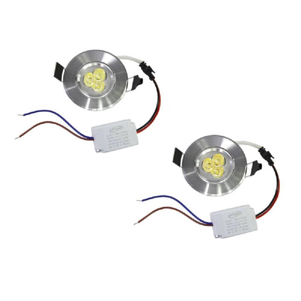 Trade Shop - Faretto Incasso 3w Orientabile Luce Fredda Calda Naturale P-55 - -bianco Freddo      -