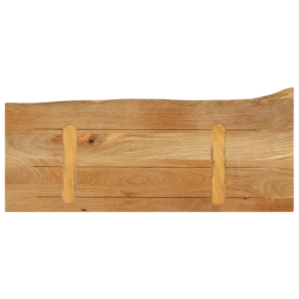 Piano Tavolo | Superficie Tavolo | Piano Scrivania Bordi Vivi 70x40x3,8 cm in Legno Massello di Mango