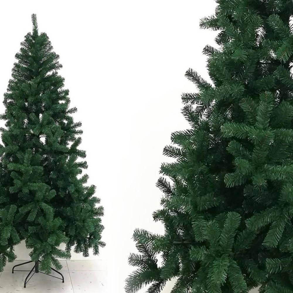 Trade Shop - Albero Di Natale Artificiale Base A Croce Da 210cm Super Folto Con Rami Verde -