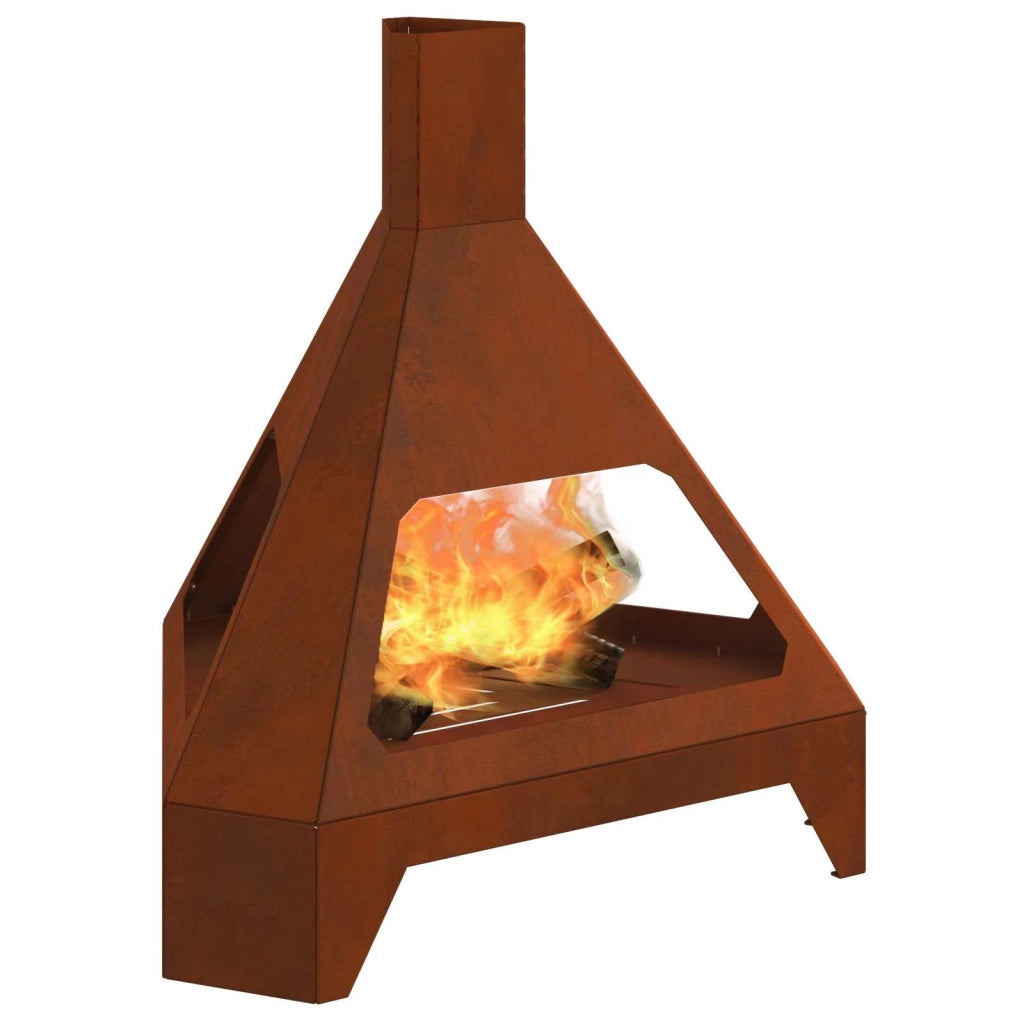 Braciere Ruggine 50 x 43 x 52 cm Acciaio Corten 858951