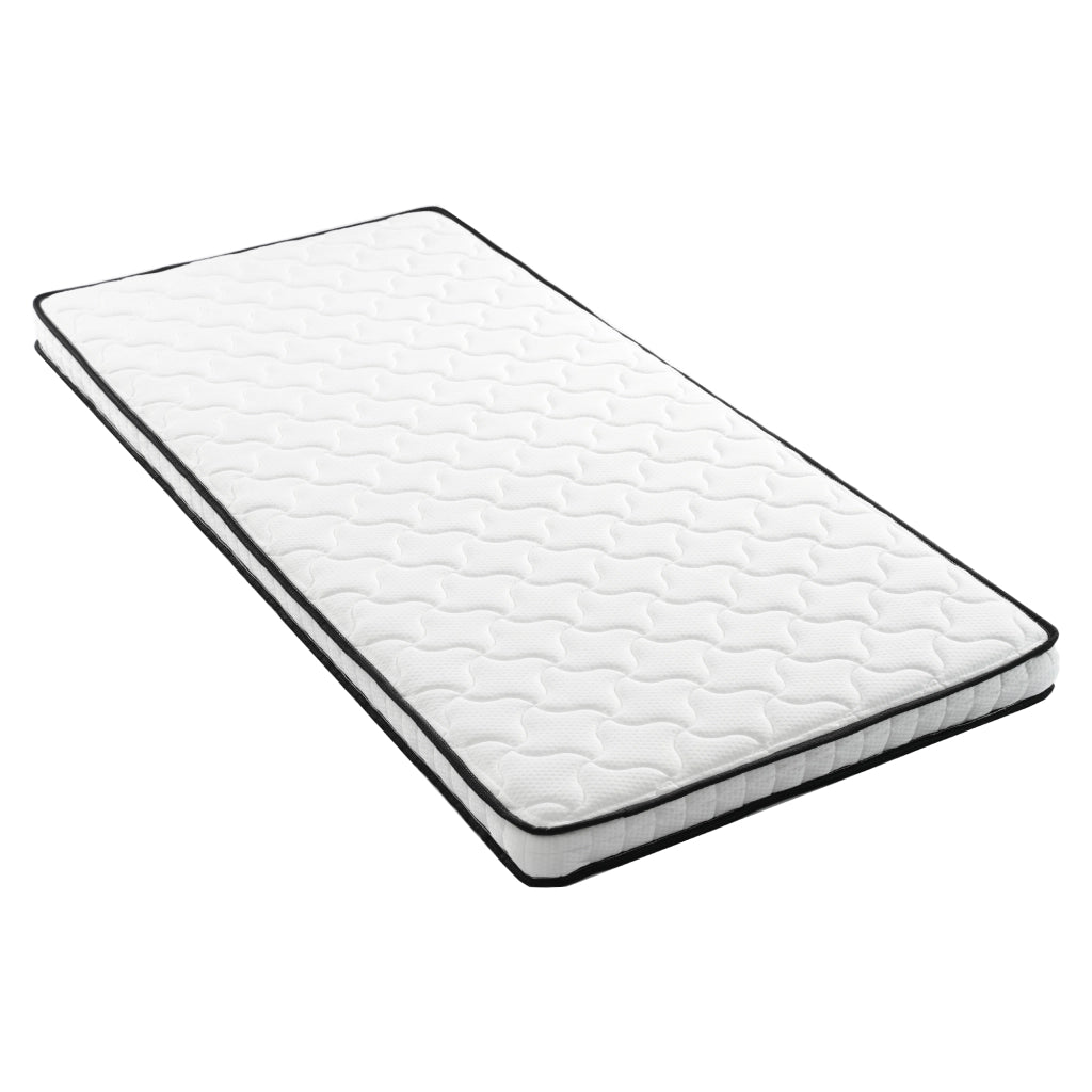 Materasso a molle con design ergonomico per letto e divano letto in tessuto e metallo bianco 90×200×12 cm