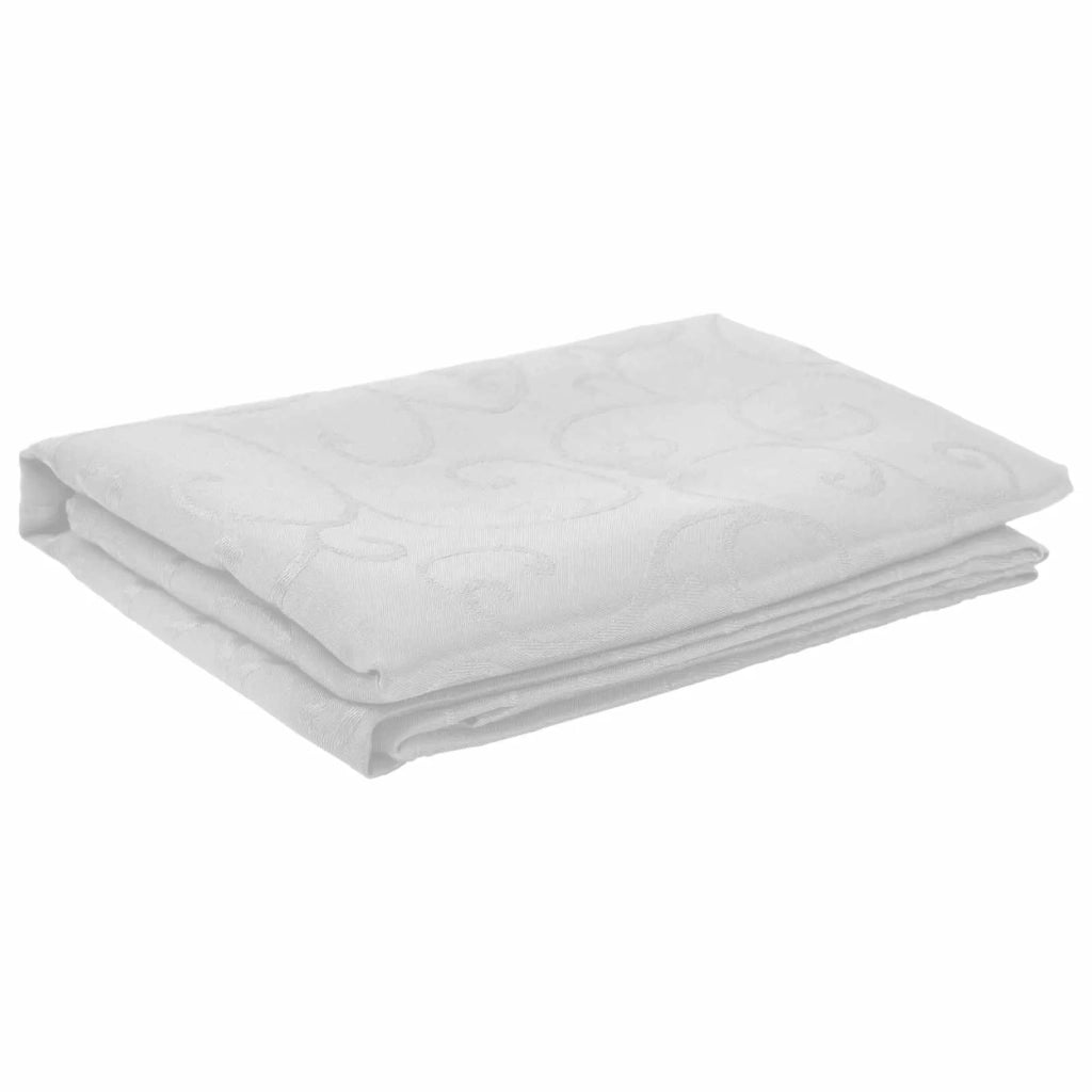 Tovaglia da Tavolo Rettangolare Bianco 110 x 180 cm 42040084