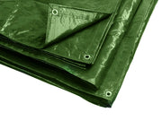 Utilia TELO OCCHIELLATO MULTIUSO IN POLIETILENE Col. Verde (180 gr/mq) mt. 6x8