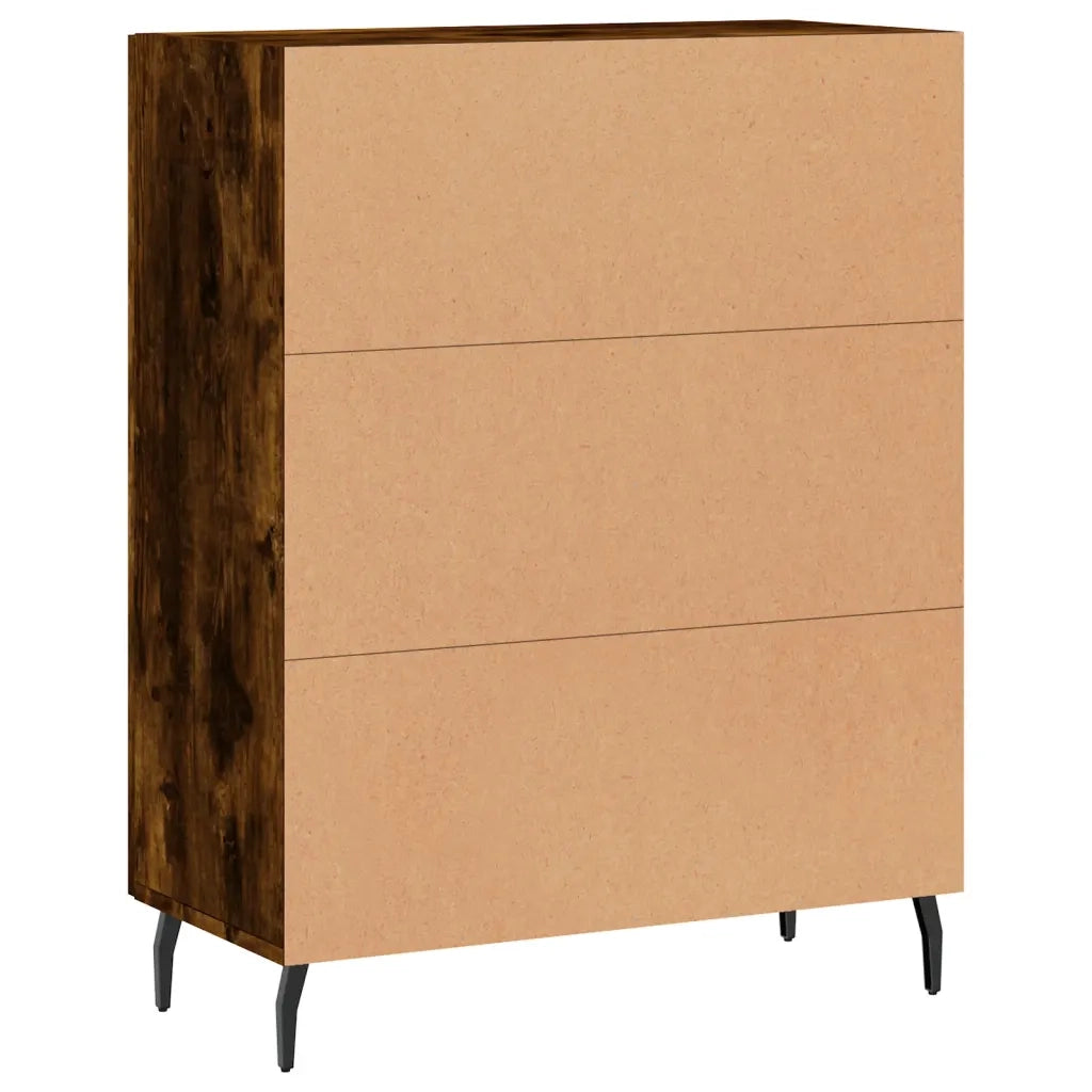 Credenza-Buffet-Armadio da cucina Rovere Fumo 69,5x34x90 cm in Legno Multistrato 345830