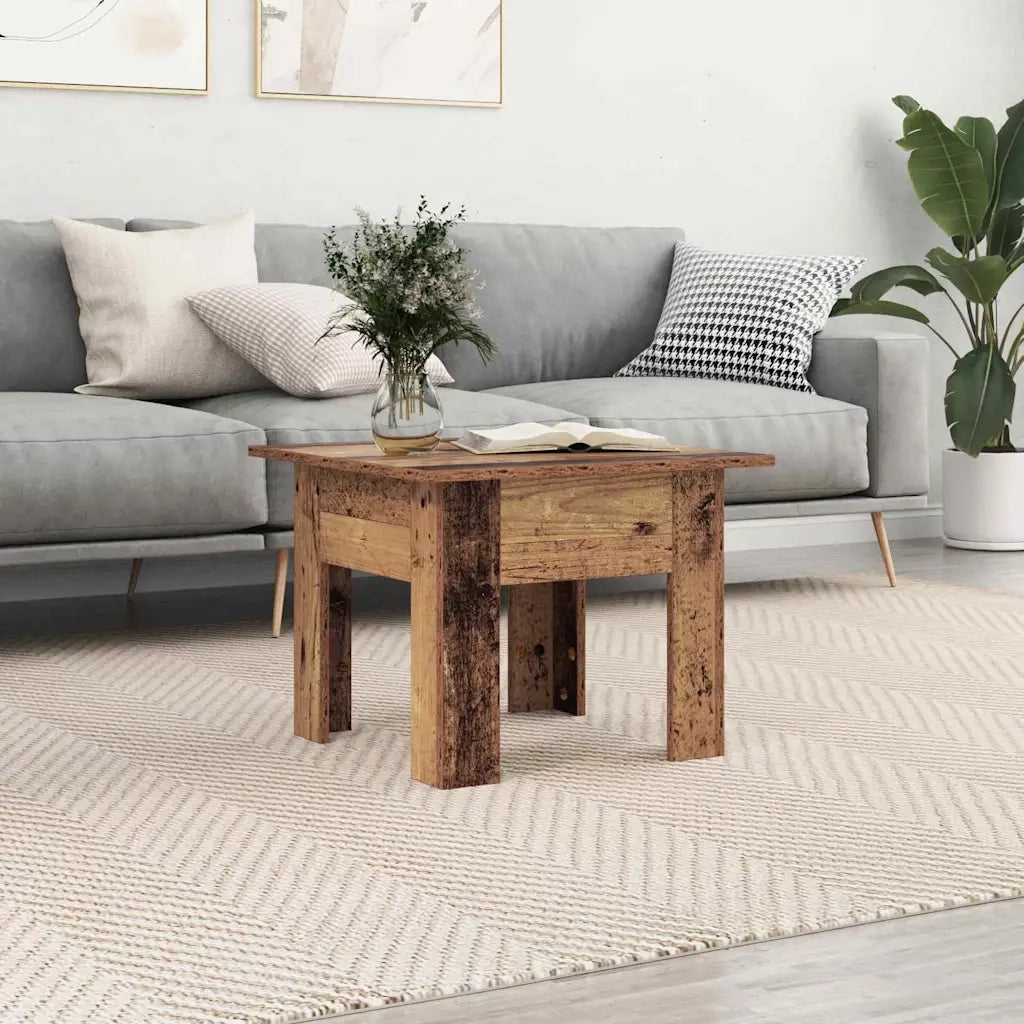 Tavolino da Salotto-Tavolino da soggiorno-Tavolo Legno vecchio 55 x 55 x 42 cm