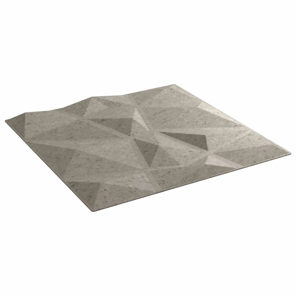 Pannelli da parete 48 pz 50 x 50 cm Grigio Cemento Schiuma XPS 42046037