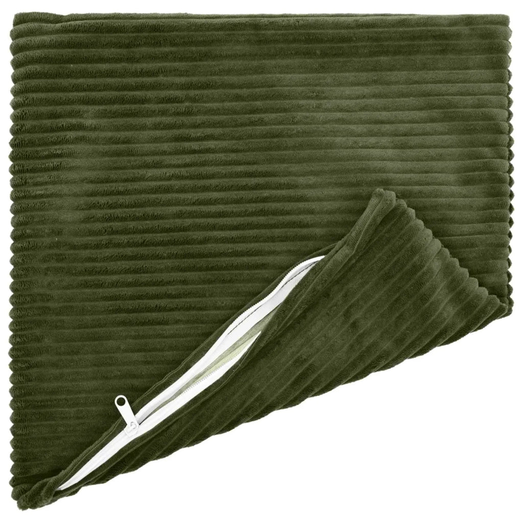 Federa 6 pcs HEERLEN Verde 45 x 45 cm corduroy 910418