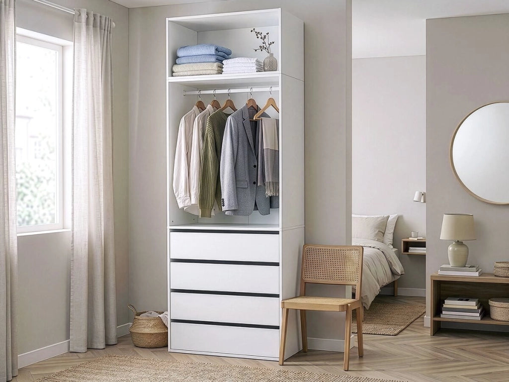 Modulo armadio "Opera" - 80 x 45 x 40 cm - Bianco
