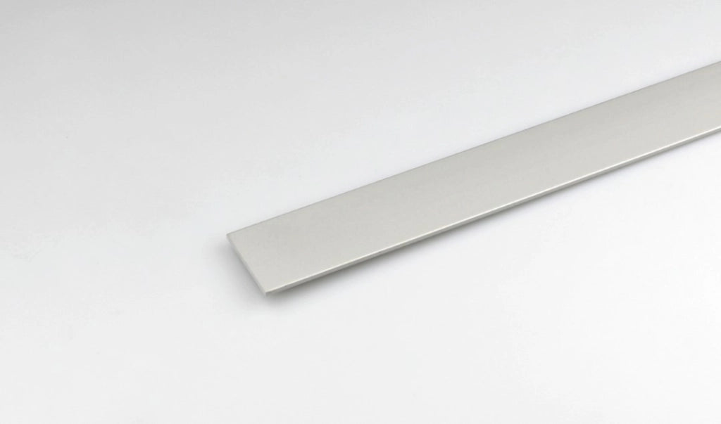 Profilo Da 1 Metro Piatto Alluminio Argento 12X2 Set 5 Pezzi - Arcansas