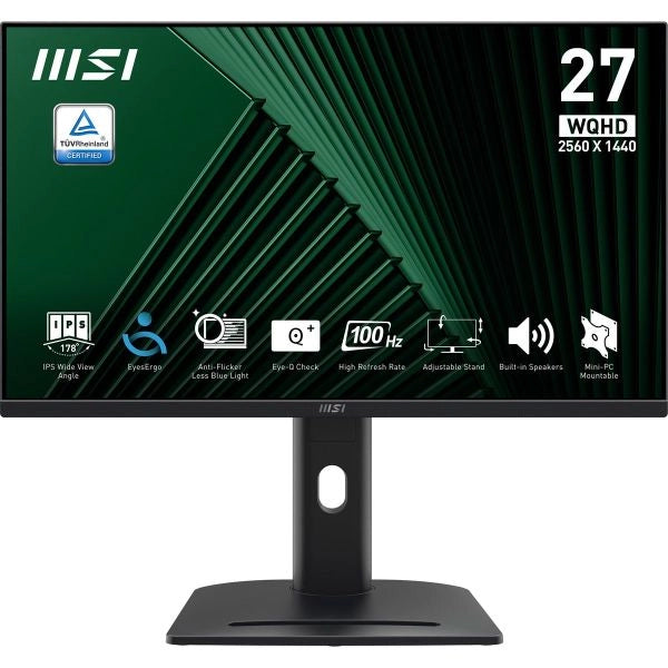 Msi pro mp275qpg monitor pc 68,6 cm (27") 2560 x 1440 pixel wide quad hd lcd nero