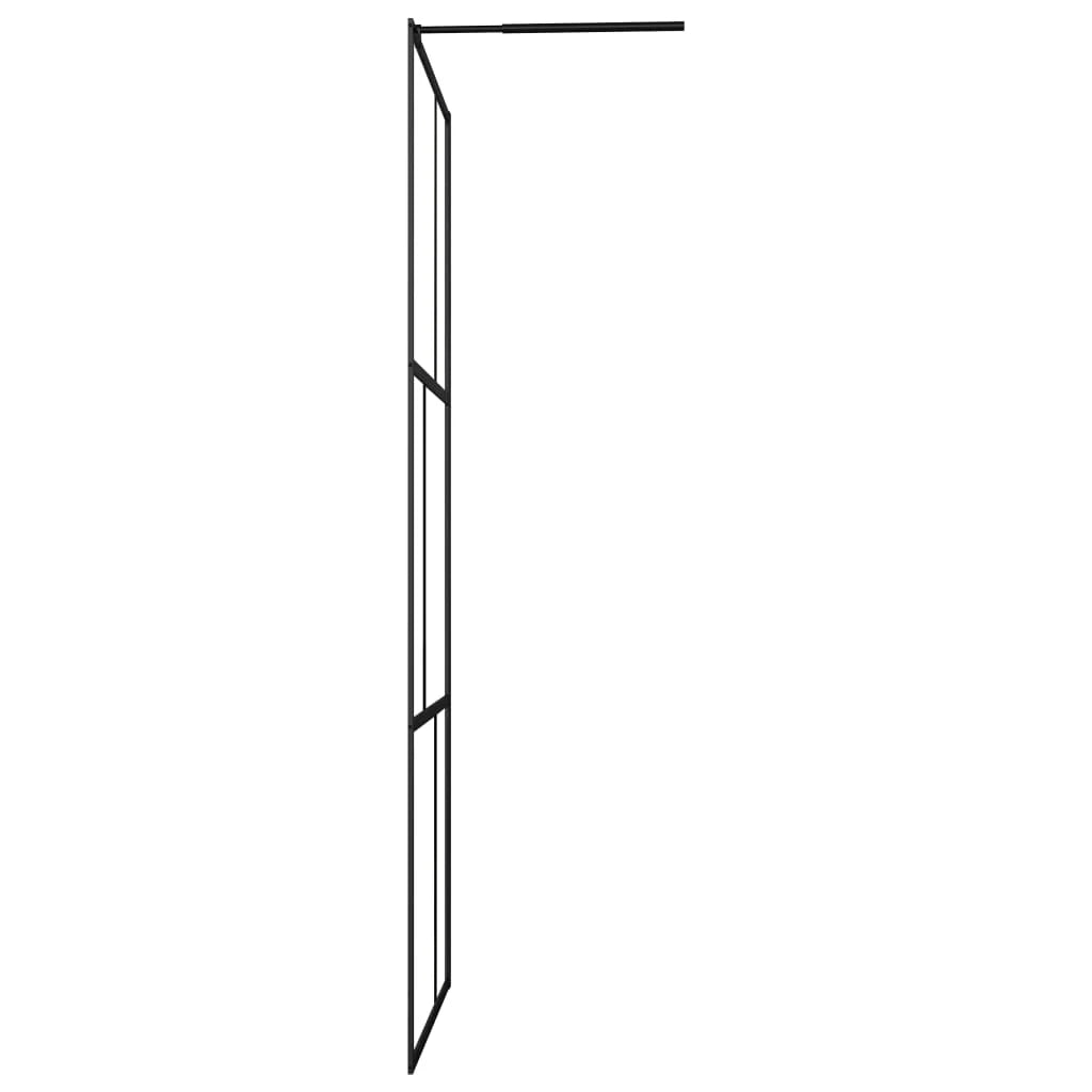 Box doccia walk-in parete doccia parete box doccia bagno interni casa vetro temperato 100 x 195 cm nero 02_0002138
