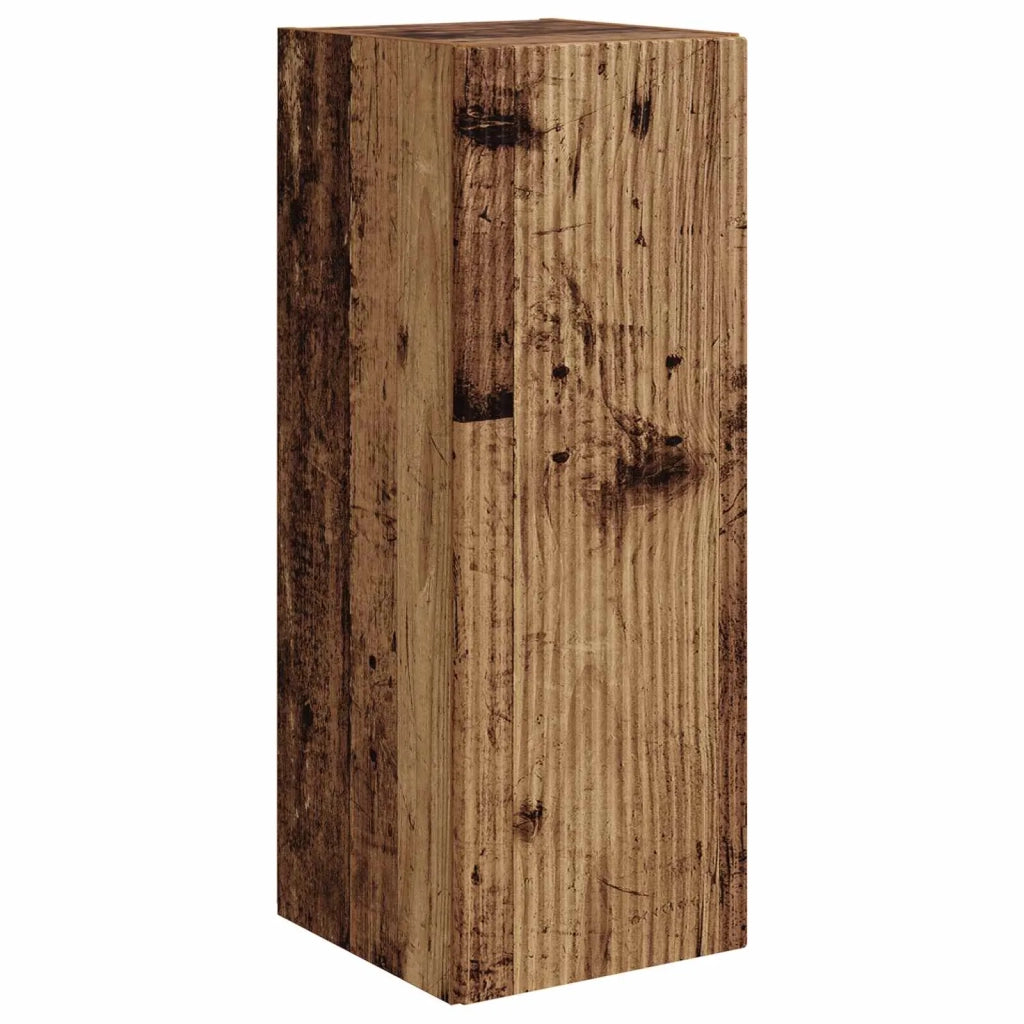 Set di Mobiletto da TV a Parete 4 pz-Credenza per TV sospesa Legno vecchio 218073