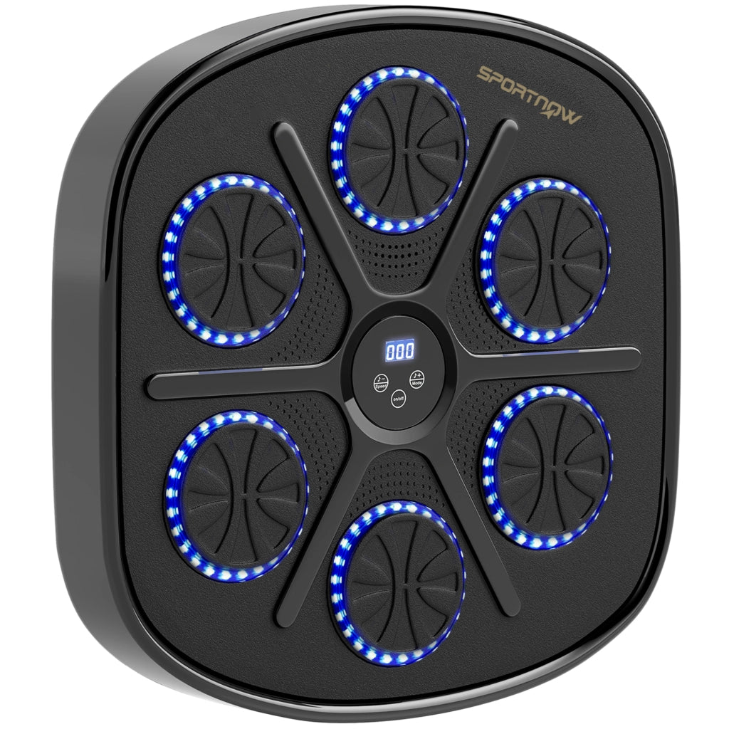 Saco da Boxe Musicale ¨C Minimal ¨C LED, Bluetooth, 9 Velocit¨¤, per Adulti e Bambini