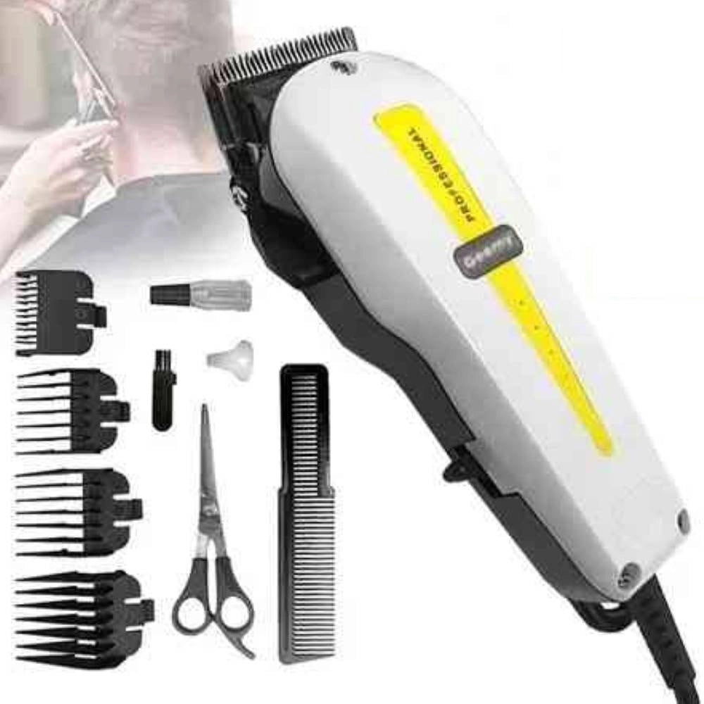 Trade Shop - Tagliacapelli Con Filo Elettrico Professionale Regolabarba Trimmer Geemi Gm-1017 -