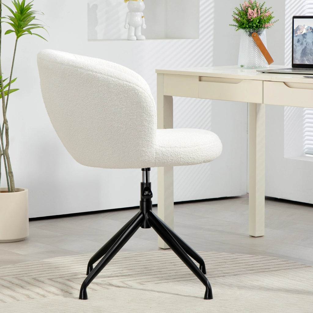 Sedia da ufficio ergonomica ¨C zephmum ¨C tessuto bianco