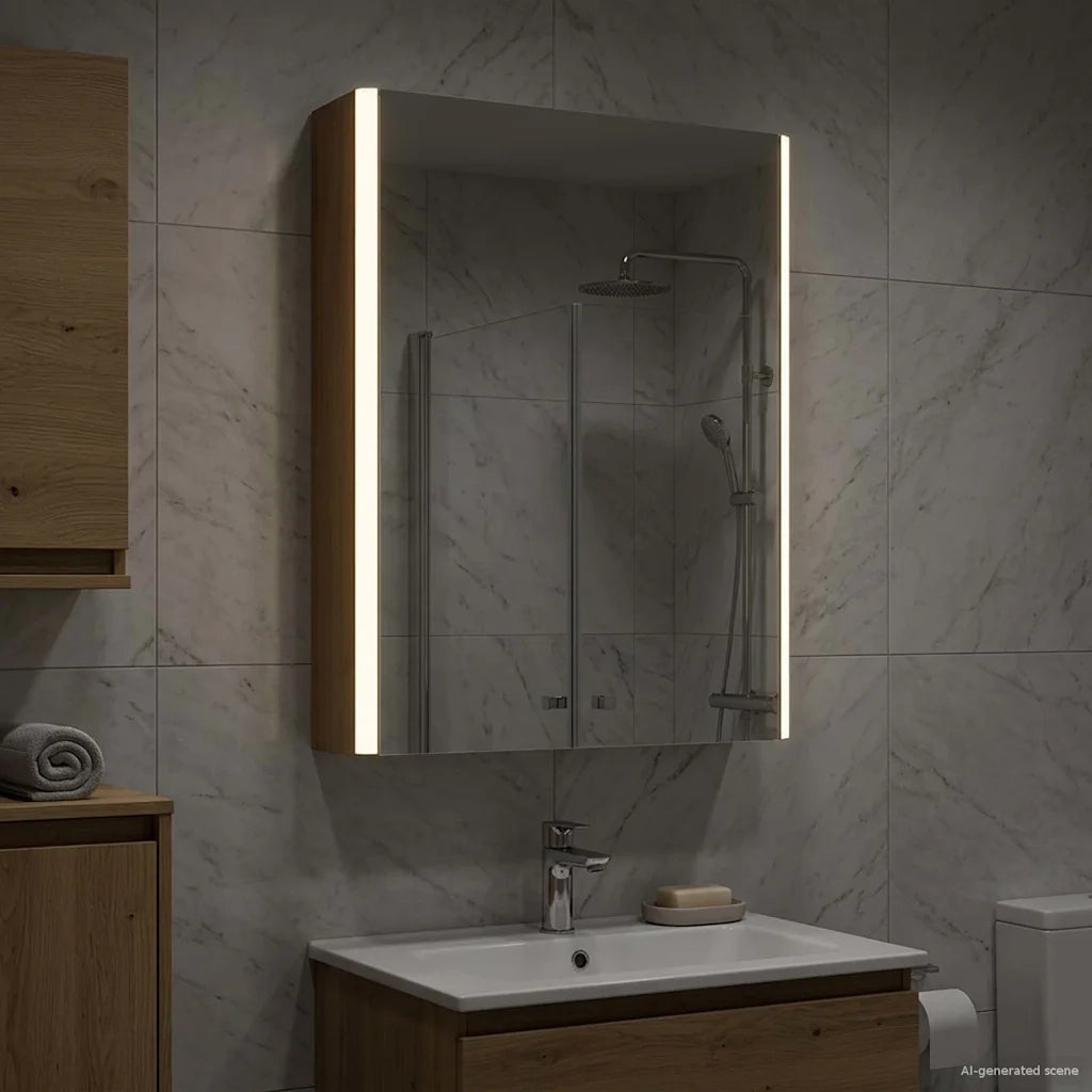 Mobiletto per specchio da bagno Rovere Artigianale 889230