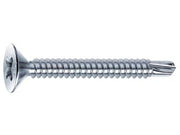 VITI AUTOPERFORANTI TESTA SVASATA PIANA ACCIAIO ZINCATO BIANCO- - ø mm.3,5x25 - 500 pezzi MUSTAD