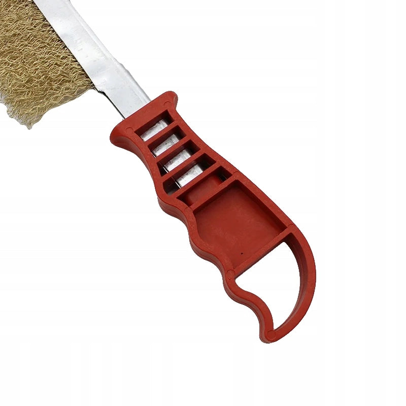 Spazzola Metallica in Ottone 235mm – Manico Ergonomico | Alta Qualità, Pulizia Efficiente