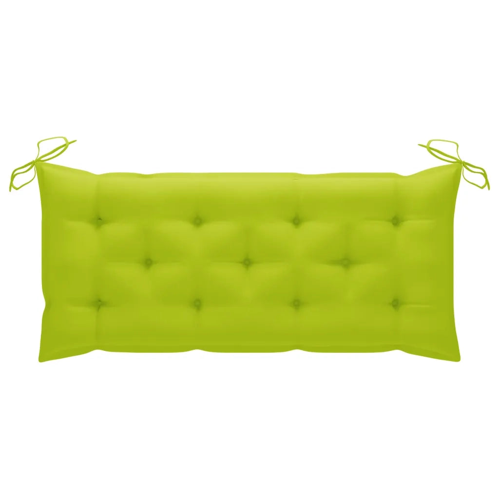 Panchina da Giardino | Panca da Giardino Pieghevole con Cuscino 118 cm in Bamb¨´