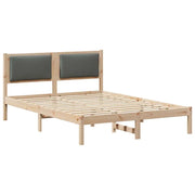 Letto matrimoniale | Letto per adulti | Struttura del letto Grigio scuro 160 x 200 cm Pino massello
