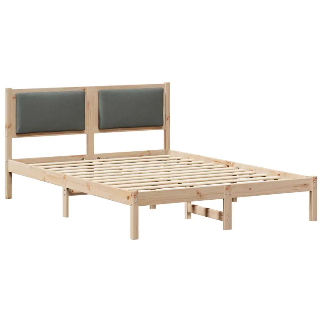 Letto matrimoniale | Letto per adulti | Struttura del letto Grigio scuro 160 x 200 cm Pino massello