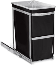 Contenitore di raccolta rifiuti - 30L - Nero - Plastica
