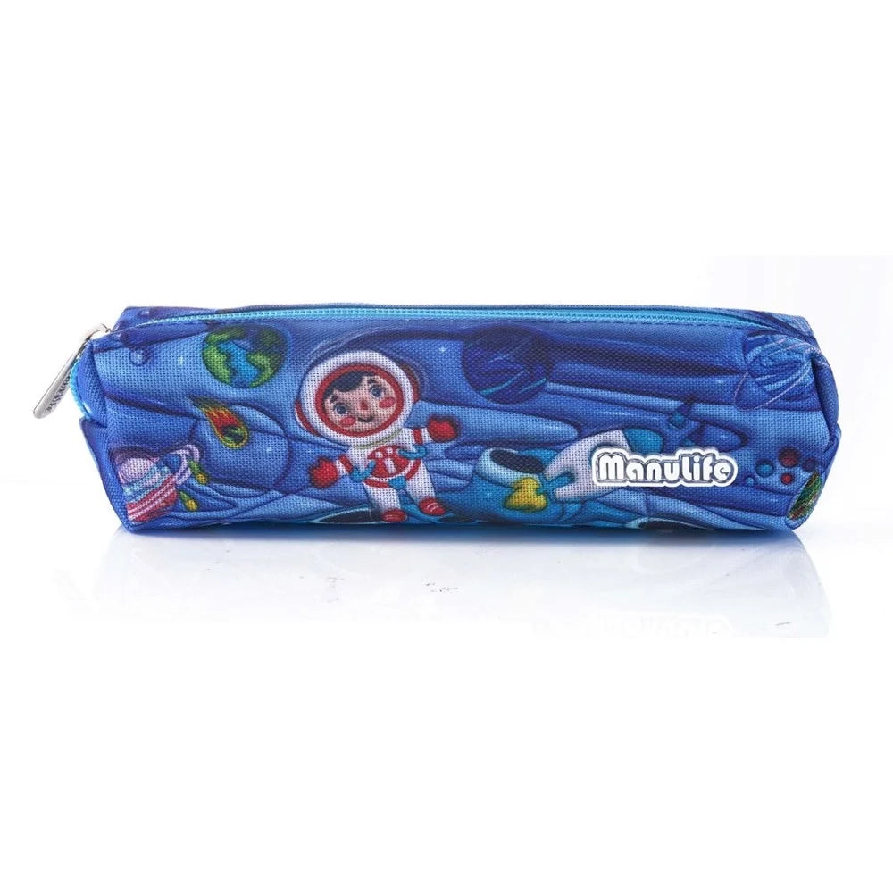 Trade Shop - Astuccio Scuola Borsa Piccola Con Motivo Astronauta 5x5x20 Cm Chiusura A Zip 622027 -