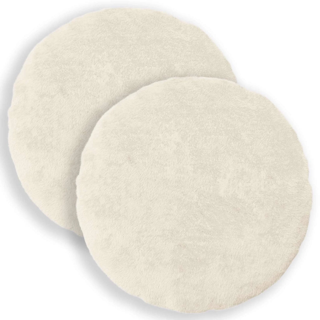 Federa 2 pz HEERLEN Bianco Ø 40 cm Pelliccia di Coniglio Finta 922469