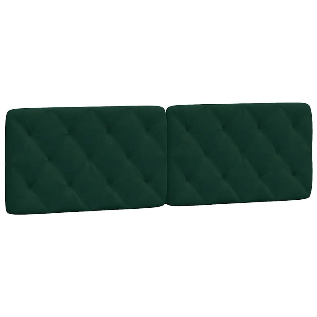 Cuscino Testiera Verde Scuro 160 cm in Velluto 374736
