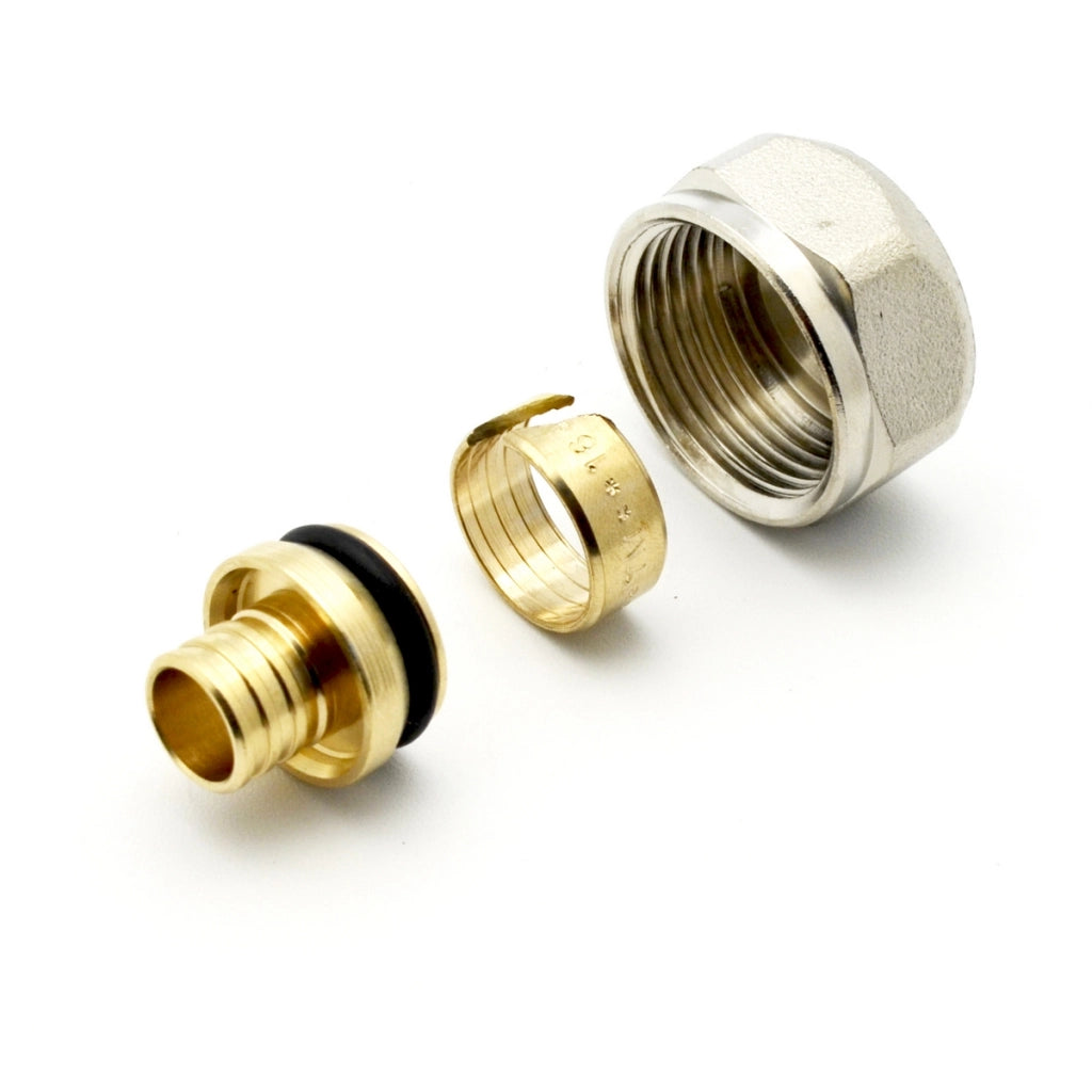 ADATTATORE PER TUBO PE-X- 16 sp 2.0 - 3/4- TIEMM- pezzi 10