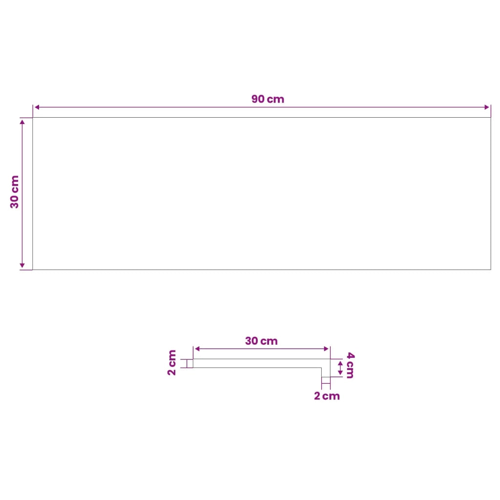 Tappeti per scale 16 pz 90 x 30 x 2 cm Vernice 3446432