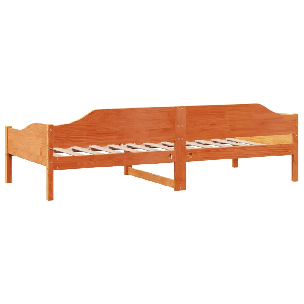 Letto singolo | Letto per adulti | Letto senza Materasso Marrone Cera 80x200 cm Legno di Pino