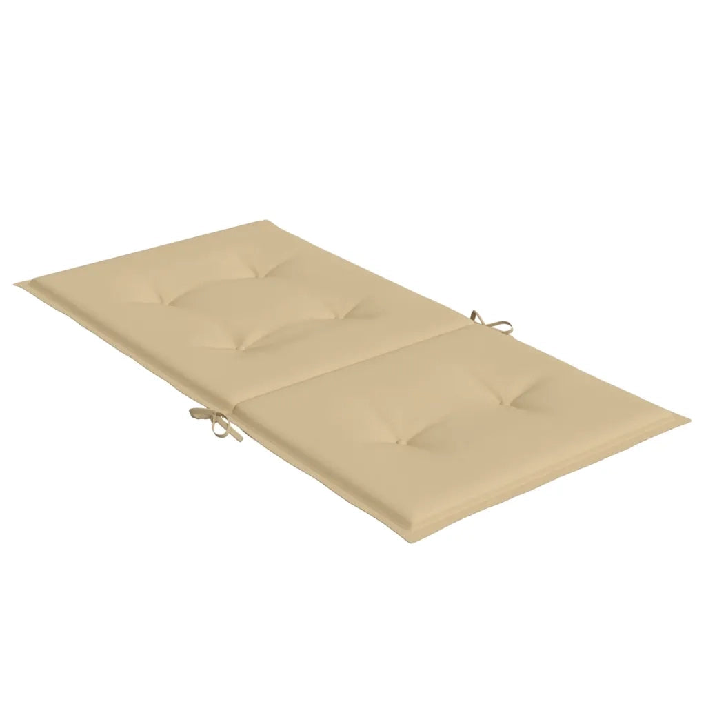 Cuscini Sedia Schiena Bassa 6 pz | Cuscini per sedie Beige M¨¦lange 100x50x4 Tessuto