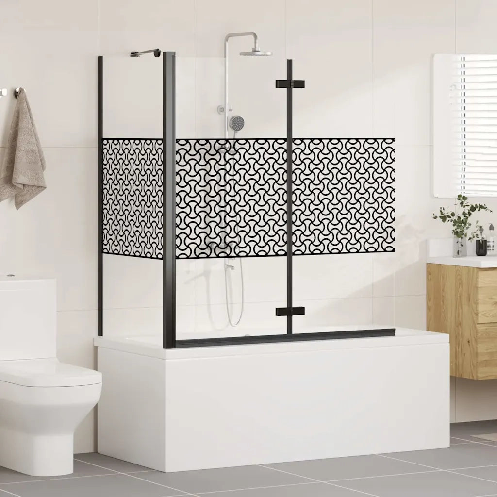 Chiusura per Bagno Geometrico Nero 120 x 67 x 129 cm