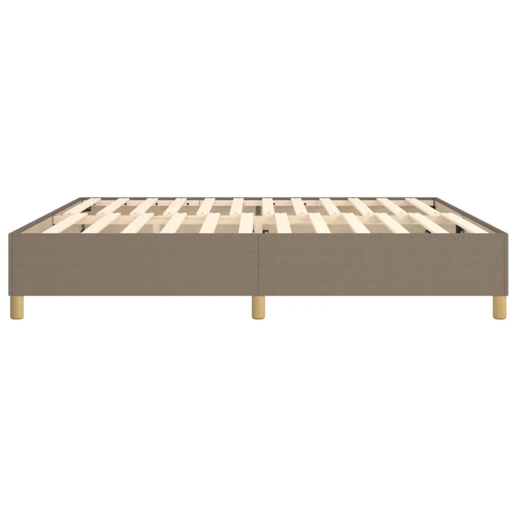 Letto matrimoniale | Letto per adulti | Struttura Letto a Rete a Molle Tortora 200x200 cm in Tessuto