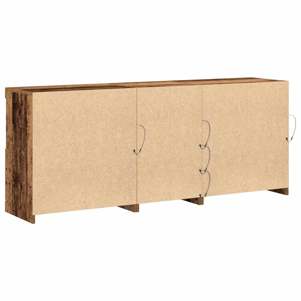 Madia LED Legno vecchio 162 x 37 x 67 cm Legno multistrato 3333115