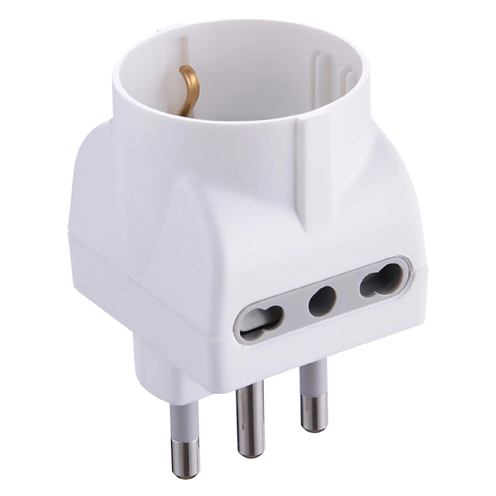 ADATTATORE TRIPLO PR.2 x 2P+T 10A - SP.10A - 71919- 25 pezzi  - ELECTRALINE