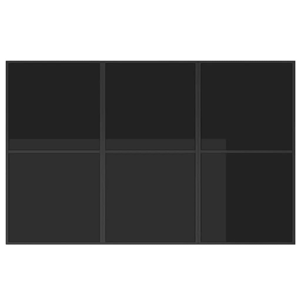Set da Pranzo per Giardino 7 pcs Nero Acciaio 3335859