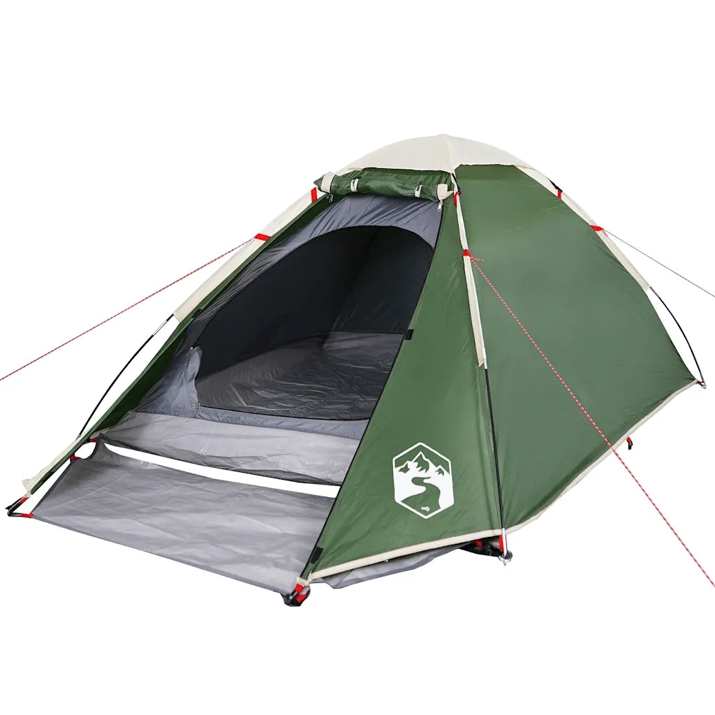 Tenda da Campeggio | Tenda Familiare a Cupola per 4 Persone Verde Impermeabile