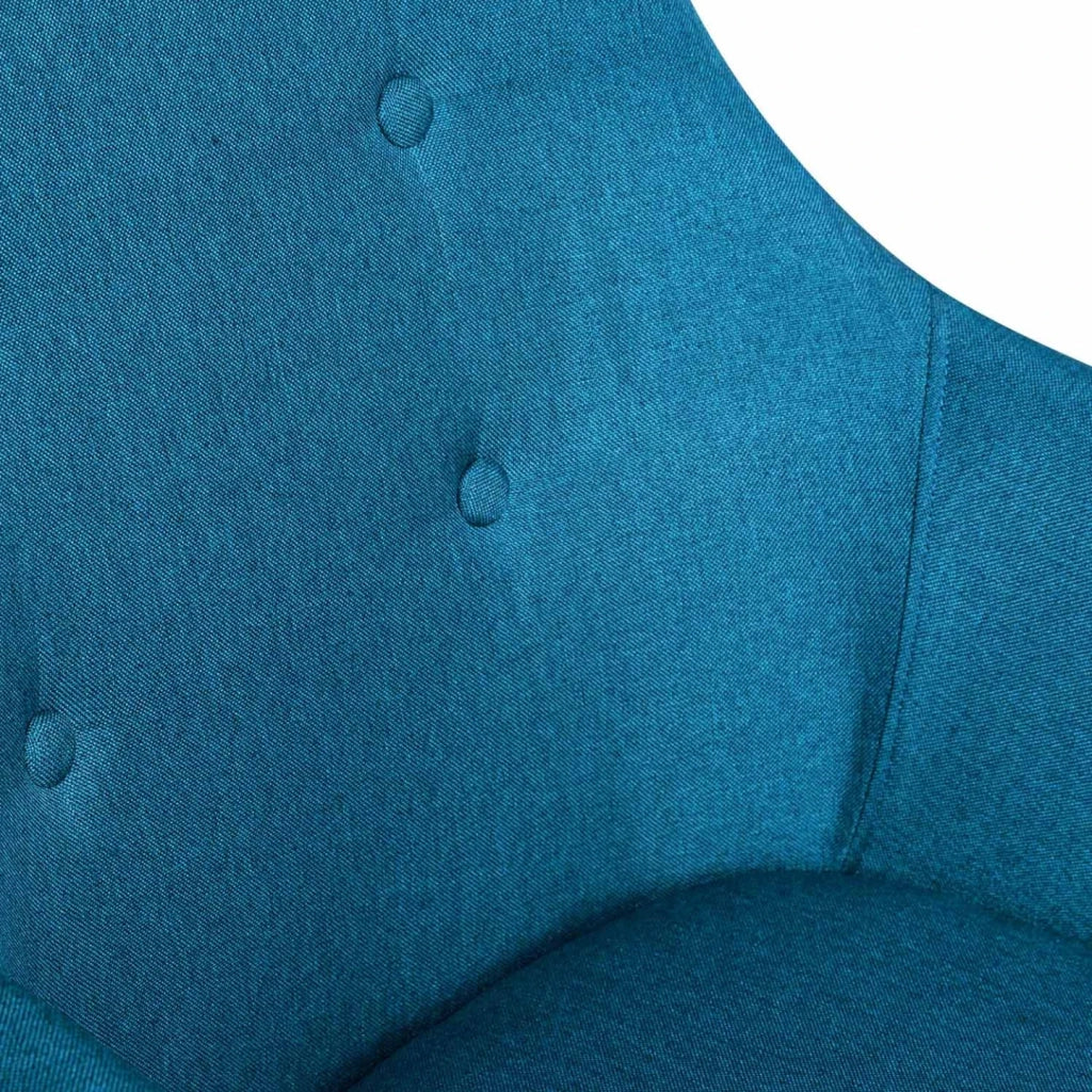 IDMarket - Set di 2 poltrone DANIA blu anatra