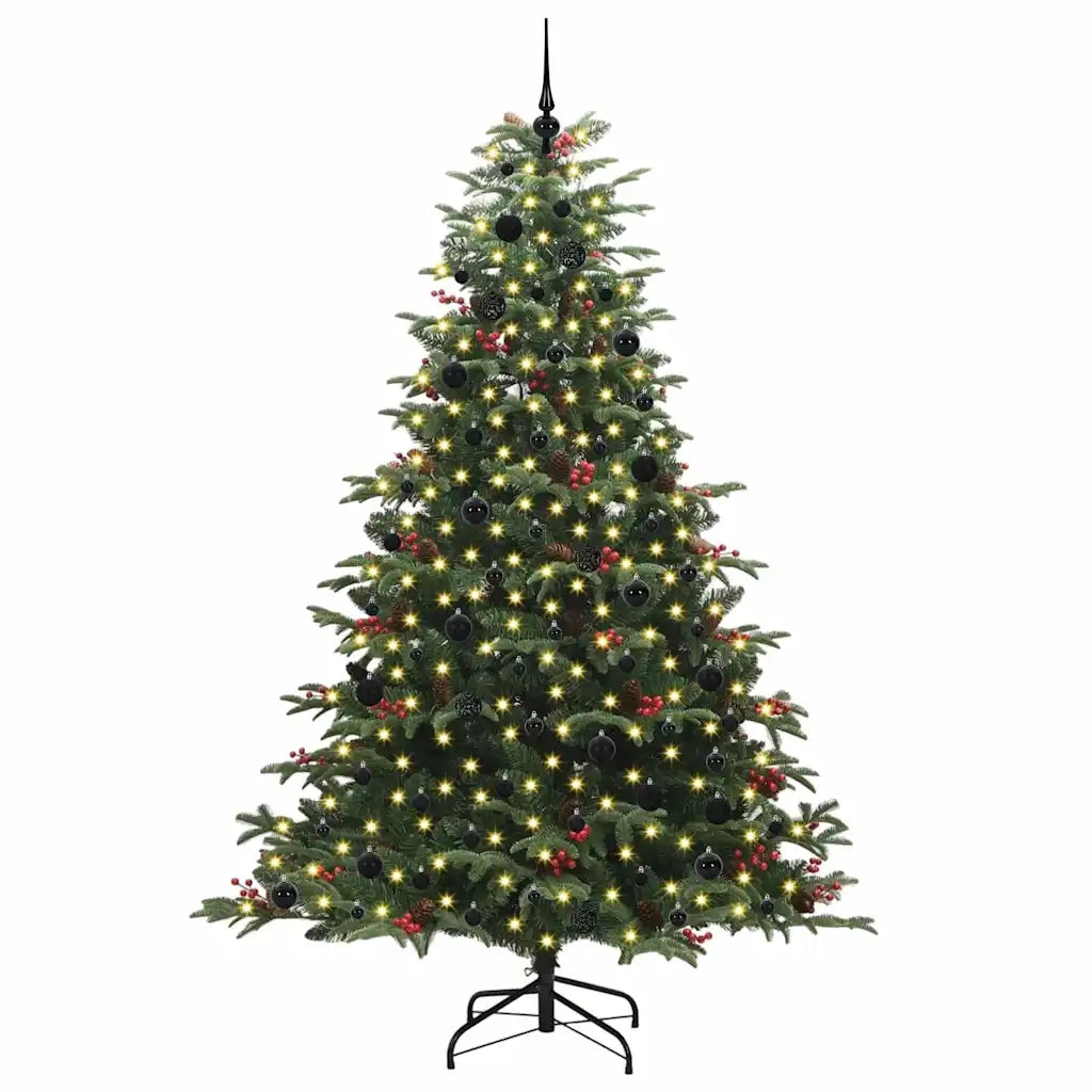 Albero di Natale artificiale con 300 LED Verde 240 cm 3395569