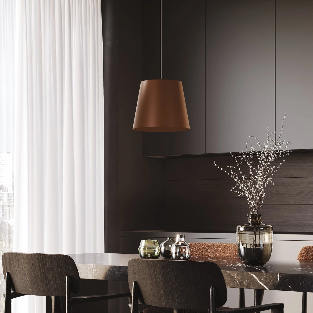 Poldina Lampada a sospensione a LED 12.5W dimmerabile, struttura in alluminio bianco opaco, design moderno, ideale per illuminazione interni, IP40