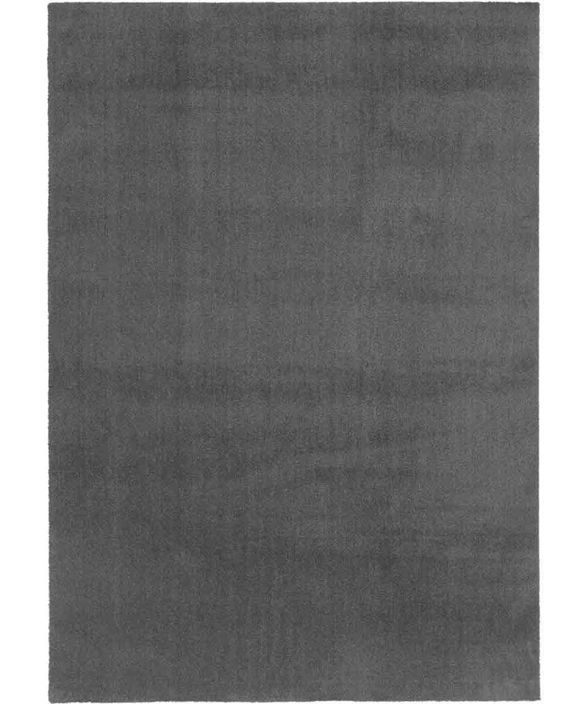 Tappeto FEEL GRIGIO SCURO cm.160x230 tinta unita moderno, pelo morbido resistente e lavabile in lavatrice